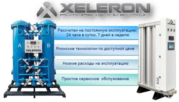 Генератор азота двухколонный Xeleron YQB-120N